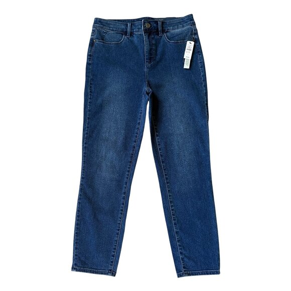 Talbots Denim - Talbots flawless high rise skinny leg crop medium wash jegging jeans size 4